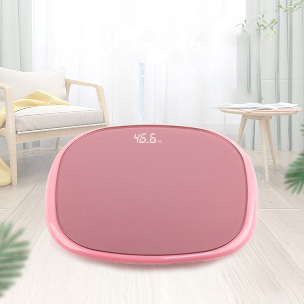 NNEAGS 180kg Digital LCD Fitness Electronic Bathroom Body Weighing Scale Old Rose-3
