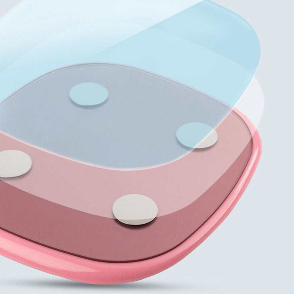 NNEAGS 180kg Digital LCD Fitness Electronic Bathroom Body Weighing Scale Old Rose-4