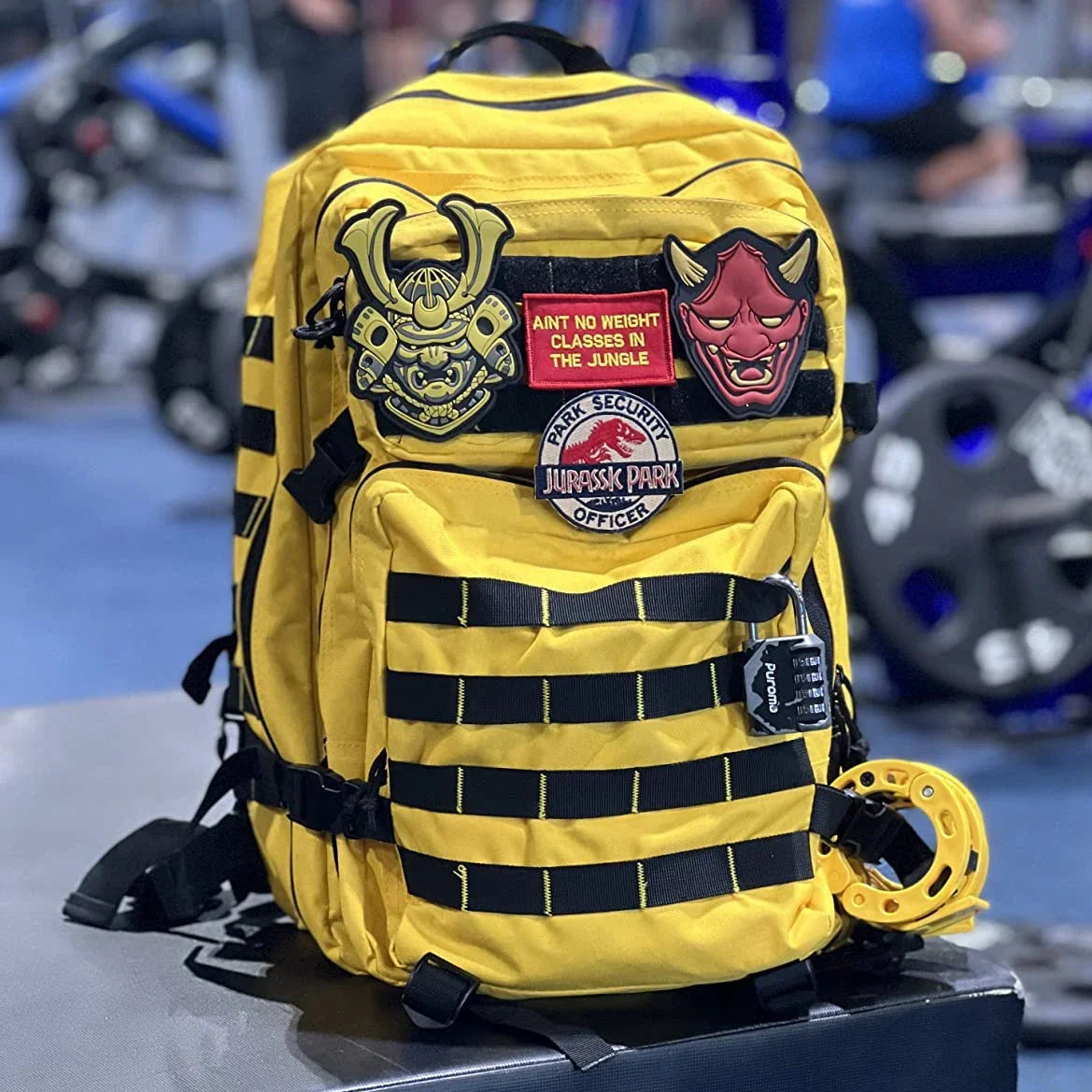 NNEOBA 45L Tactical Fitness Backpack Molle Rucksack Yellow-1